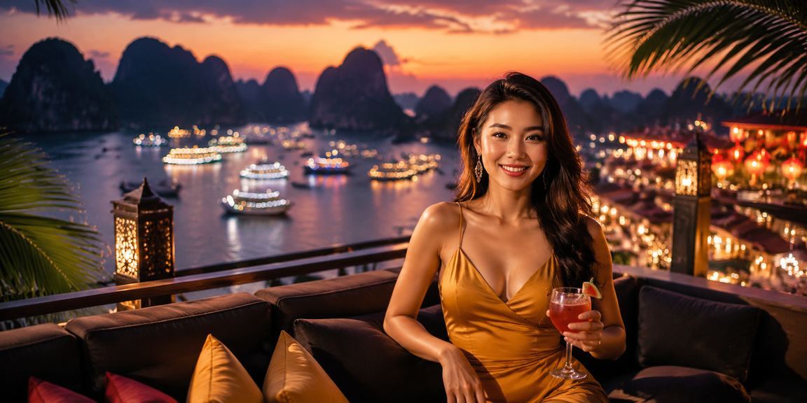 Không khí chợ đêm Hạ Long minh họa người dùng tìm hiểu cược