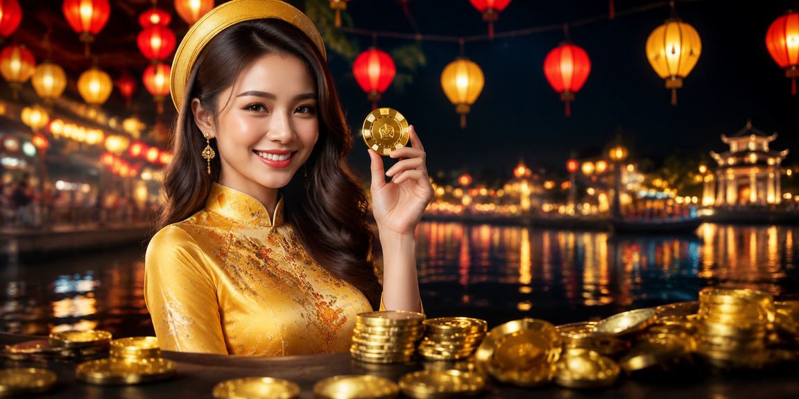 Khung cảnh chợ đêm Huế minh họa người dùng xem voucher nạp tiền